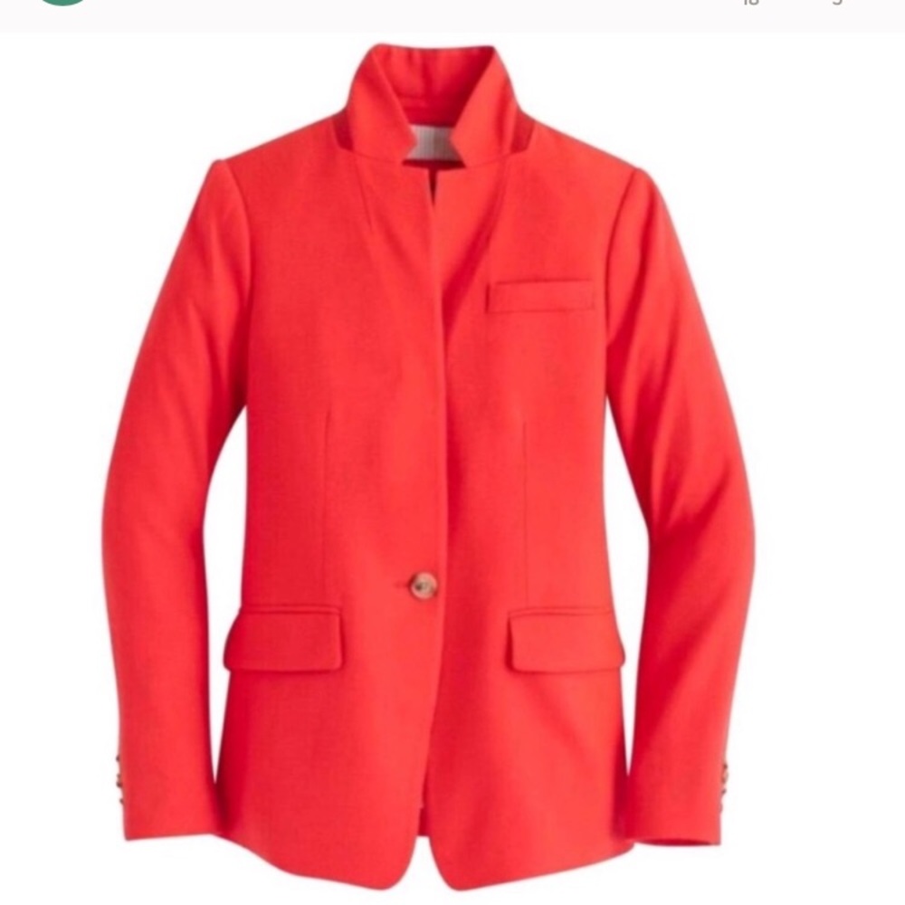 J Crew Women’s Red Regent Blazer